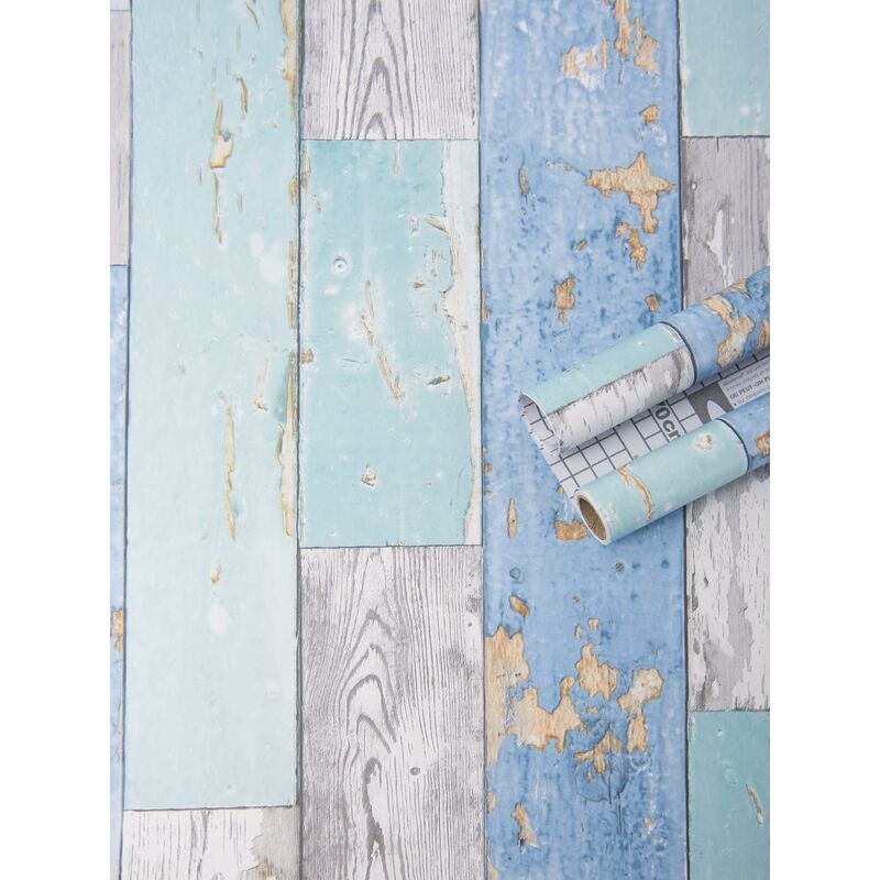 Self Adhesive Vinyl Wallpaper For Furniture Countertop Wood Grain Pattern Decorative Sticker,0.45*6M