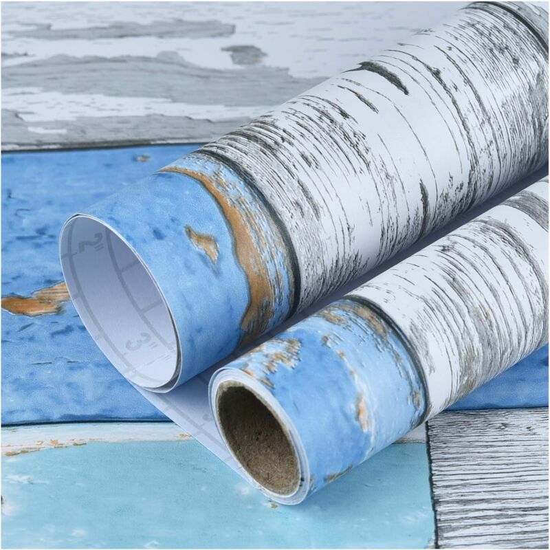 Self Adhesive Vinyl Wallpaper For Furniture Countertop Wood Grain Pattern Decorative Sticker,0.45*6M