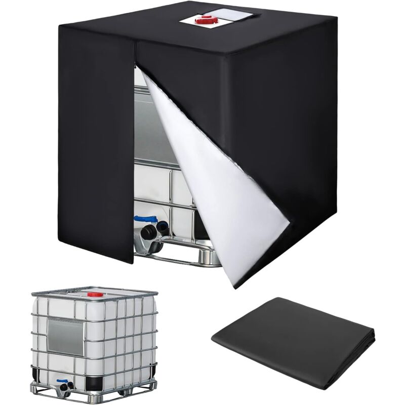 1000L Ibc Tank Cover, 420D Water Tank Cover, Anti-Uv Tank Protection Cover, Ibc Tank Protective Cover With Zipper, 120