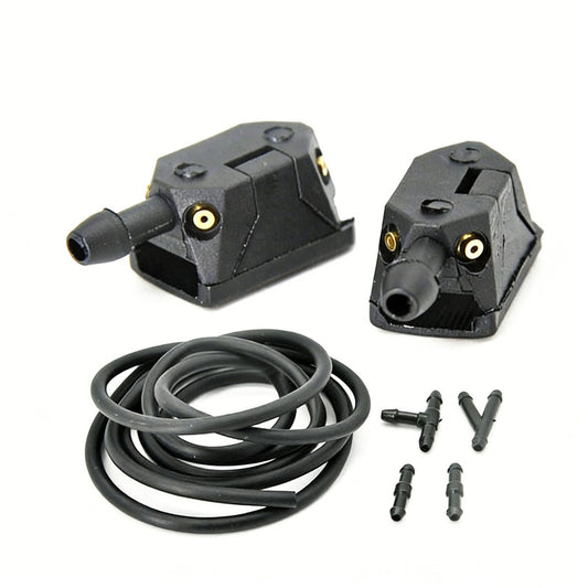 Adjustable 4-hole car wiper arm washer nozzle 8mm/9mm, compatible with Renault Espace 3 windshield washer retrofit.