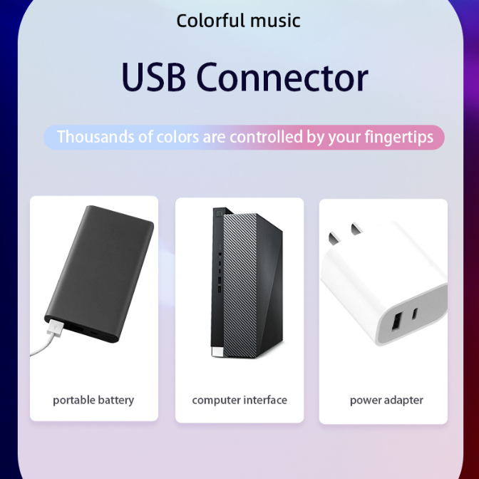 Dynamic Music Syncing LED Lights Atmospheres Lighting LED Light Bar For Car Interior And Home Entertainments Lamp