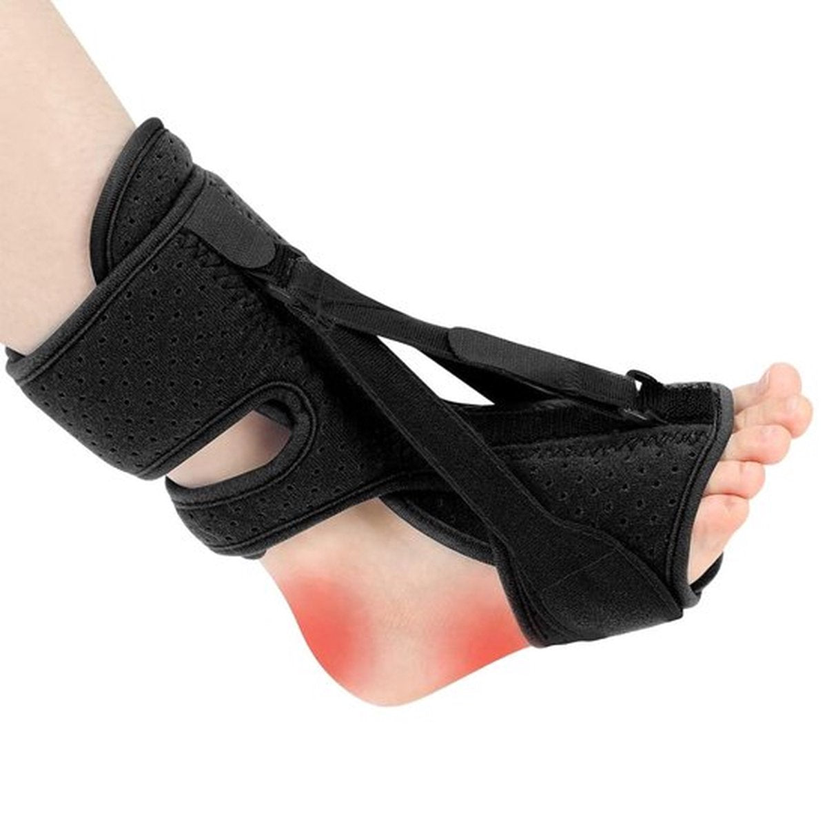 Night splint - Heel spur - Heel spur orthosis - Achilles tendon orthosis - Splint - Strasbourg sock - Achilles tendon - Extra support - Violet