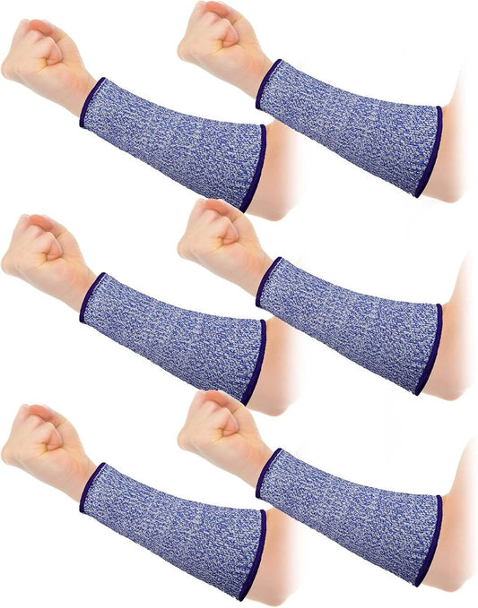 pairs of arm protectors for thin skin and bruises, cut-resistant forearm sleeve, level 5 burn arm protector (7.9 inches)