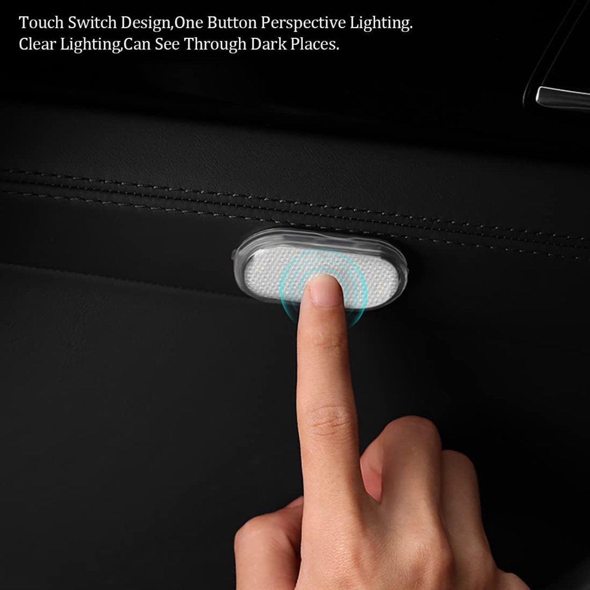 LED Car Lights - LED Car Lighting - 1 Pack - LED Interior Car Lighting - 7 Color Ambient Car Lighting - USB Rechargeable Car Reading Lights - Portable