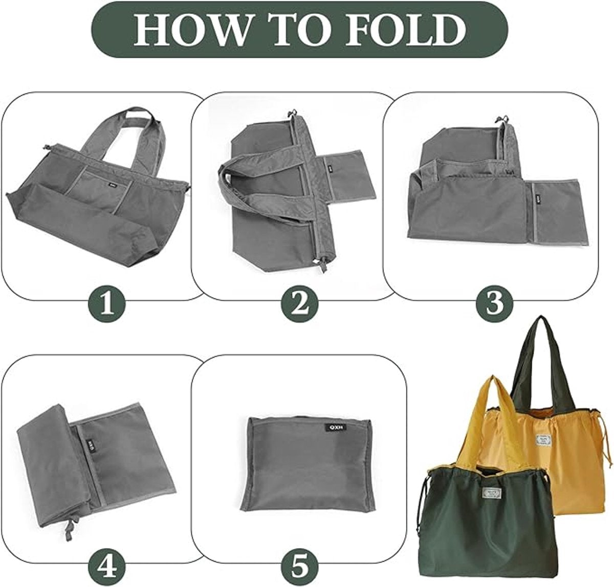 tote bag, shopping bag, foldable shopping bag, set of 2 shopping bags, washable drawstring shopping bag, foldable shopping bag, large tote bag, reusable nylon, foldable shopping bag, camping bag
