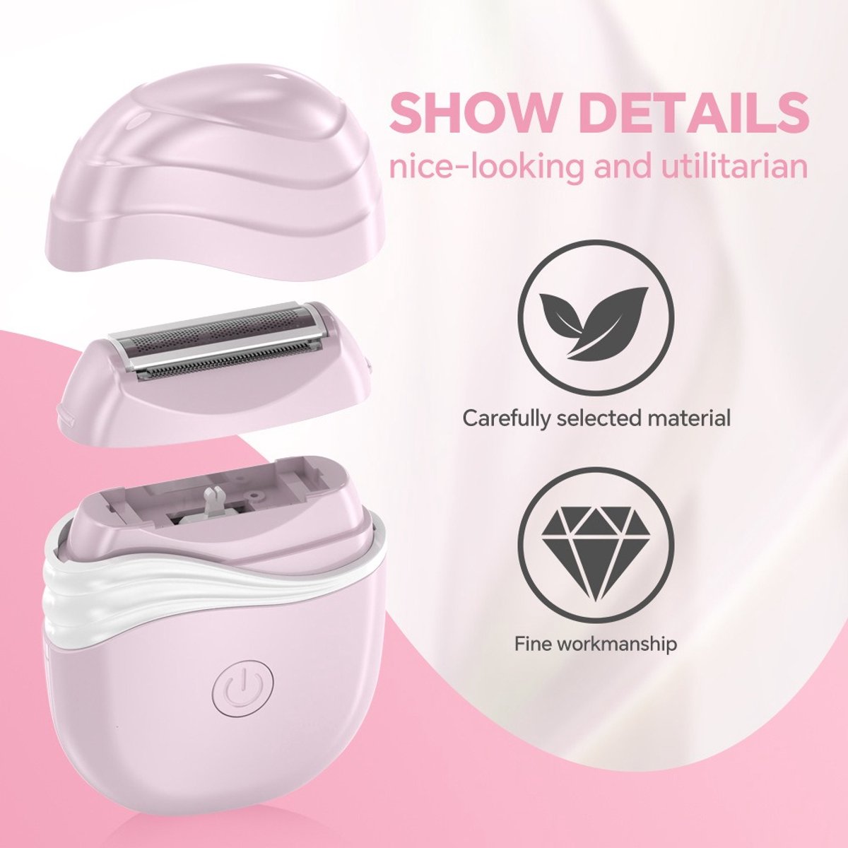 Electric shavers for women - Electric shaver - Trimmer - Epilator - Hair removal devices - Facial hair removal - Bikini trimmer - for body, underarms, legs and bikini line - compact