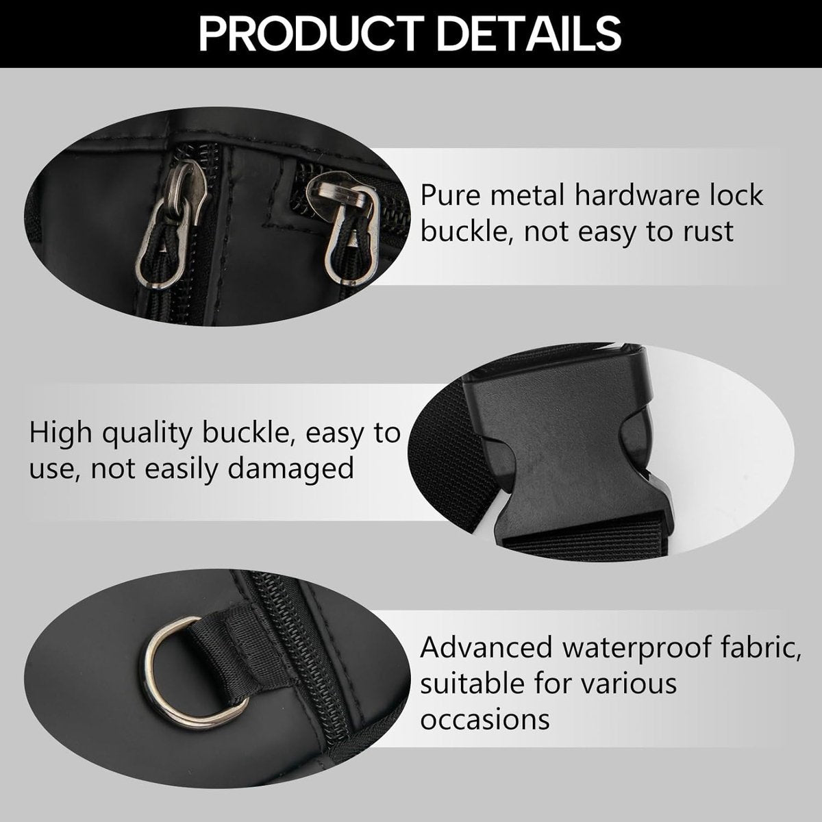 Waterproof Outdoor Waist and Leg Bag with Adjustable Straps for Men and Women - Blauw