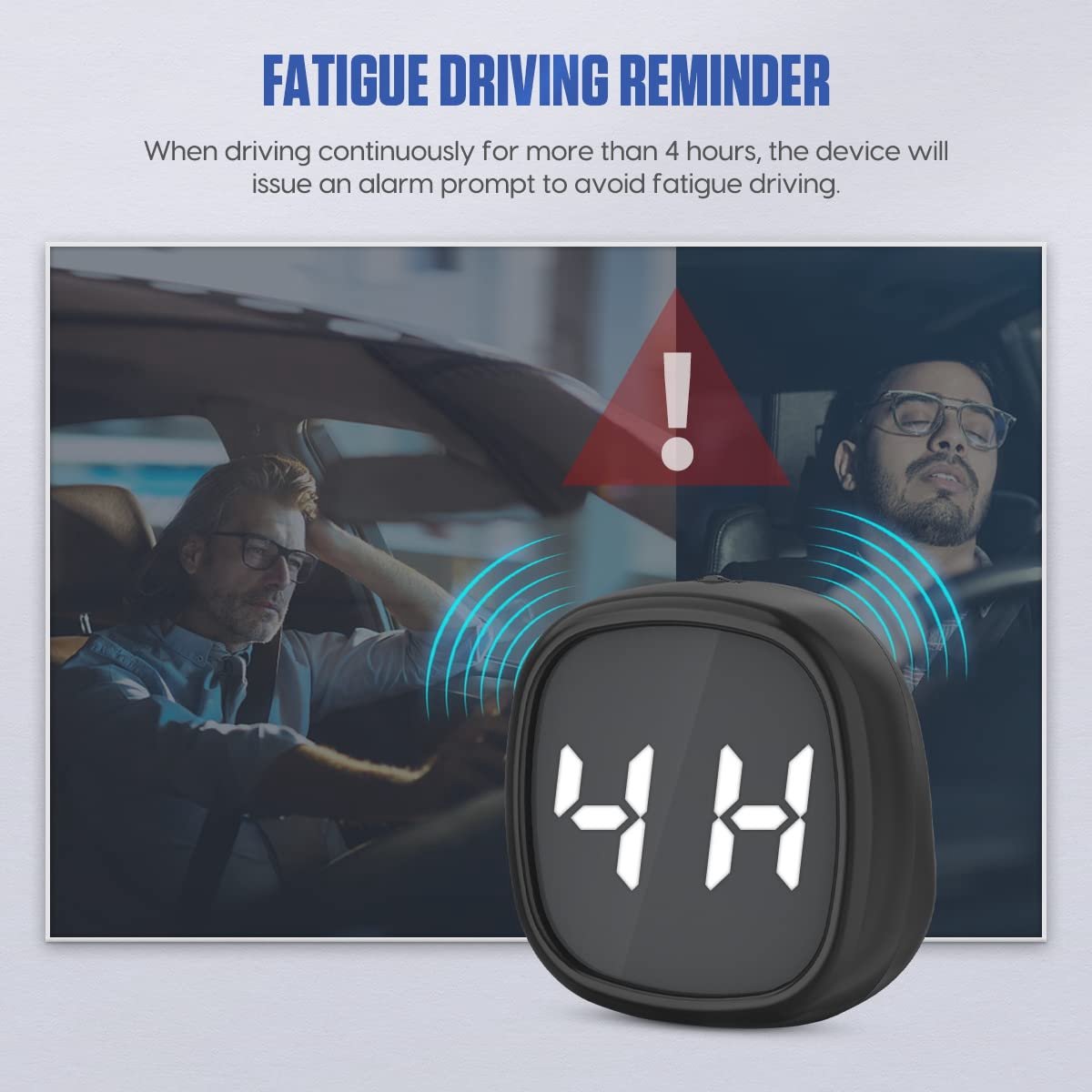 Speedometer - Digital GPS Speedometer - Head-up Display - KMH/MPH - With driver fatigue alert and speed warning - For all vehicles