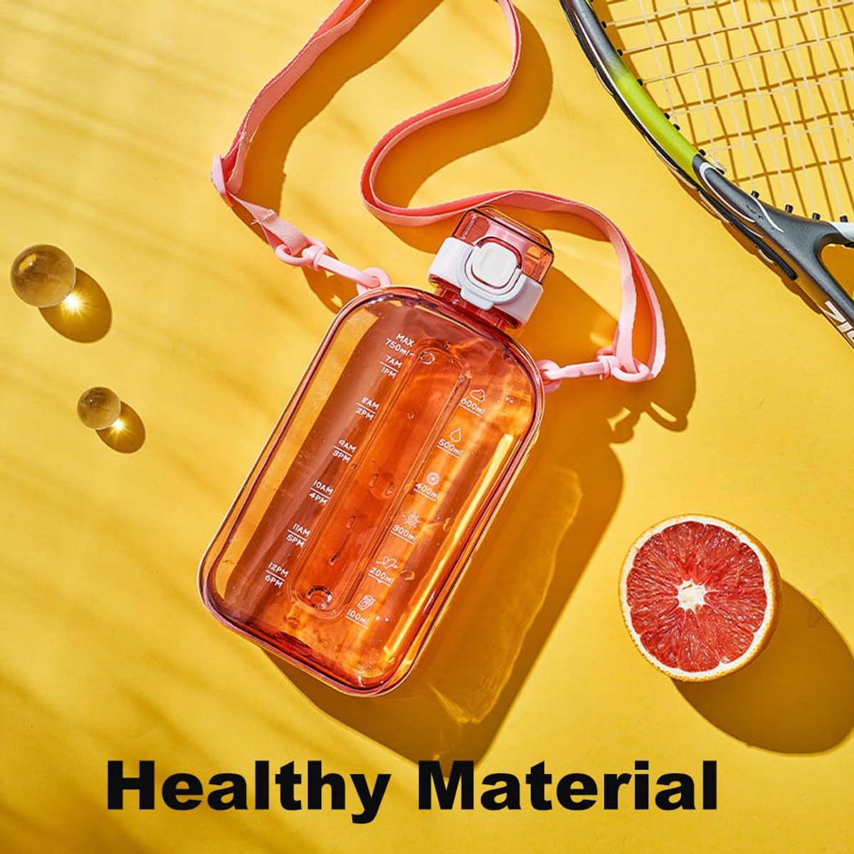 Sports Water Bottle - Fitness Water Bottle - Water Bottle - 750ml Leakproof Bottle - Water Bottle - Suitable for travel, picnics, camping, hiking - Blue