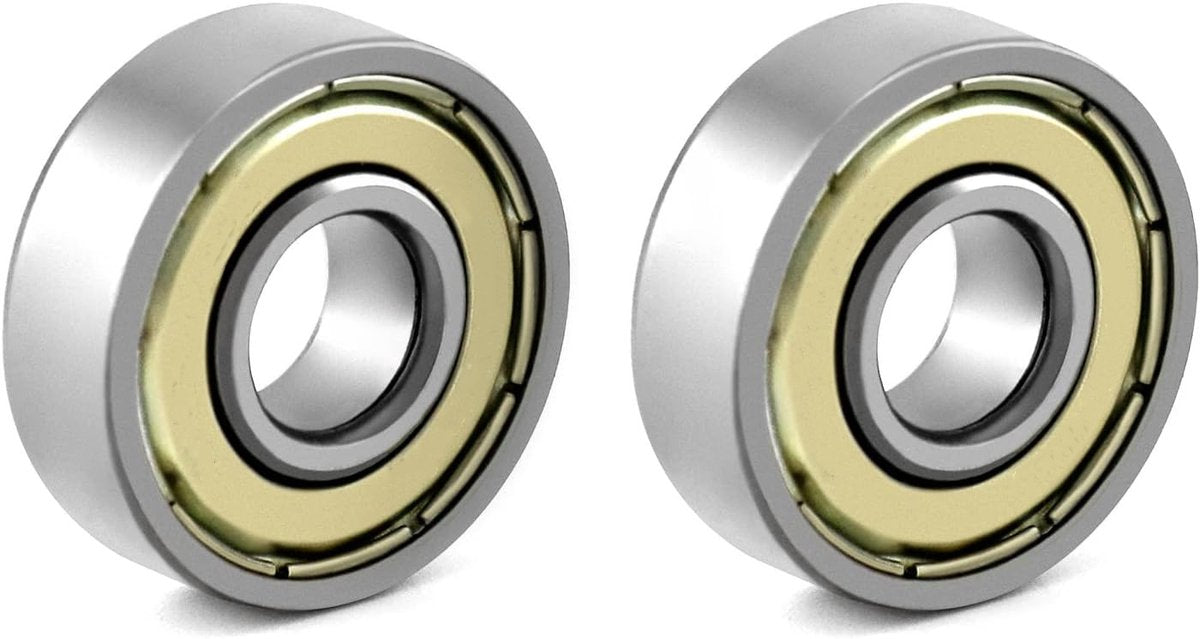 20 608zz ball bearings - Miniature deep groove ball bearings, double metal shielding - For skateboards, scooters, inline skates, 8 mm x 22 mm x 7 mm