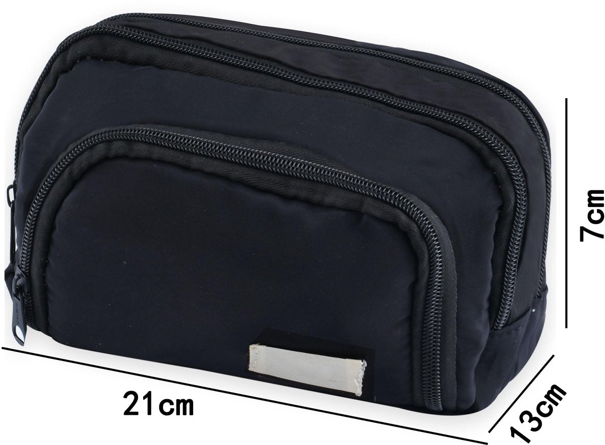 Pencil Case - Pencil Case - Adults - Boys and Girls - School Pencil Case - Black