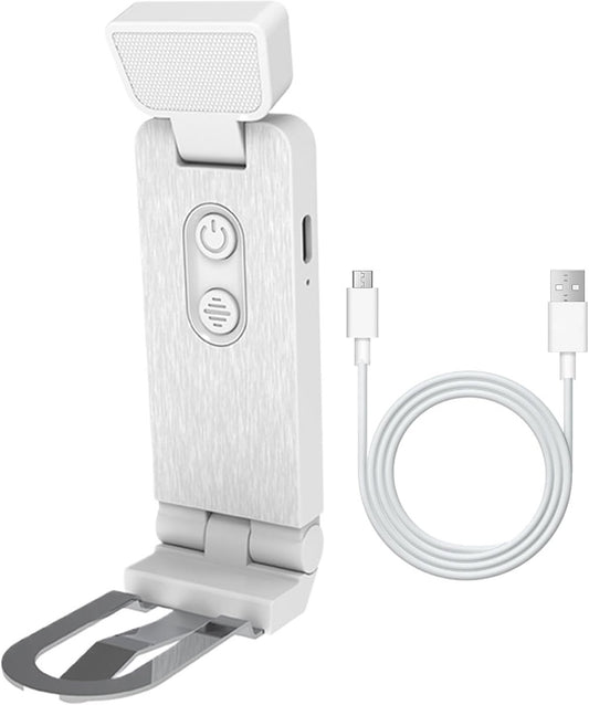 Reading Lamp - Book Lamp with Clip - 6 Lighting Levels - Bedtime Use - Adjustable Intensity - Reading Lamps - USB-C Rechargeable - With