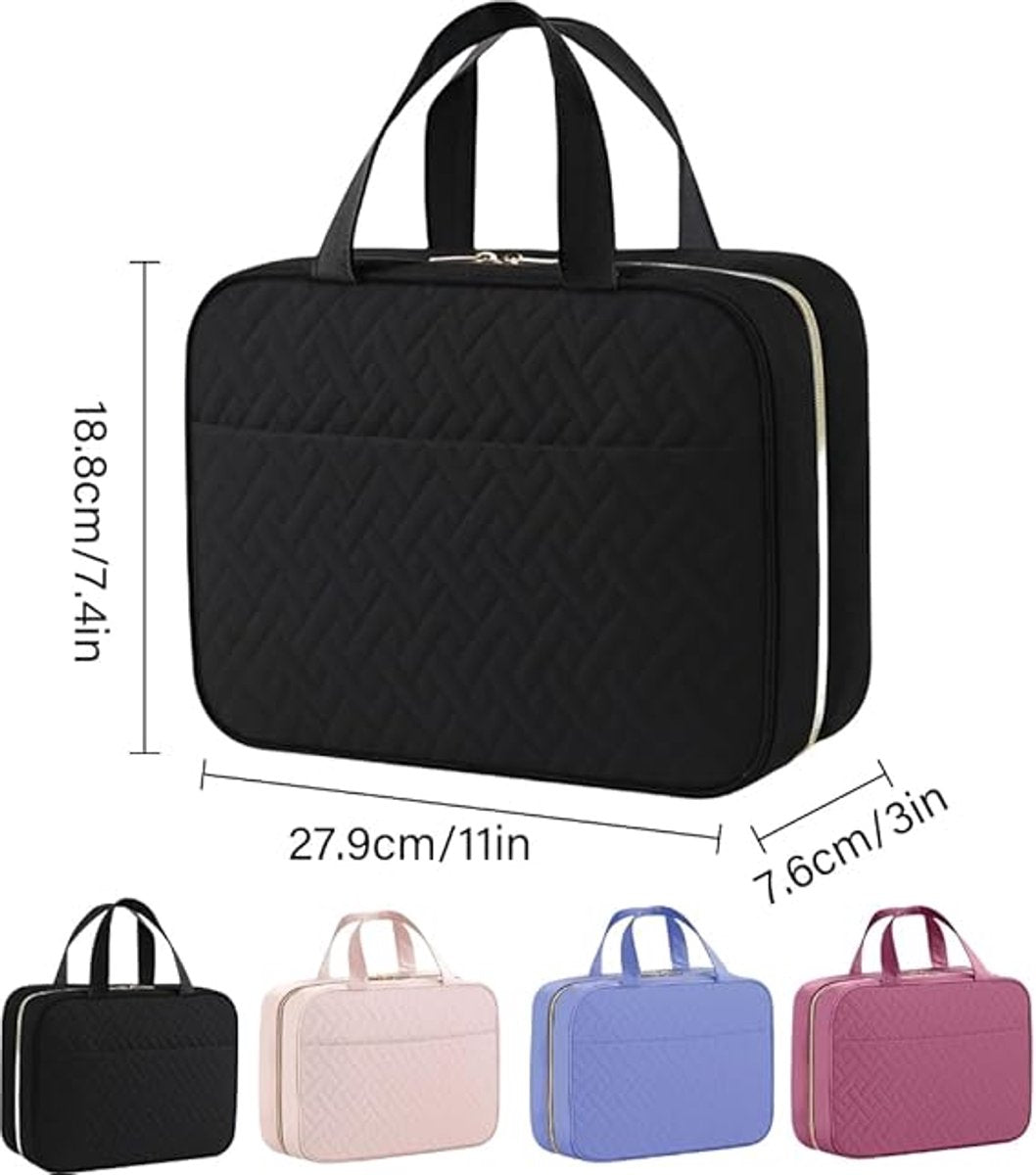 Men's Toiletry Bag - Women's Toiletry Bag - Hanging Toiletry Bag - Practical Travel Toiletry Bag - For Storing Essential Toiletries - Pink
