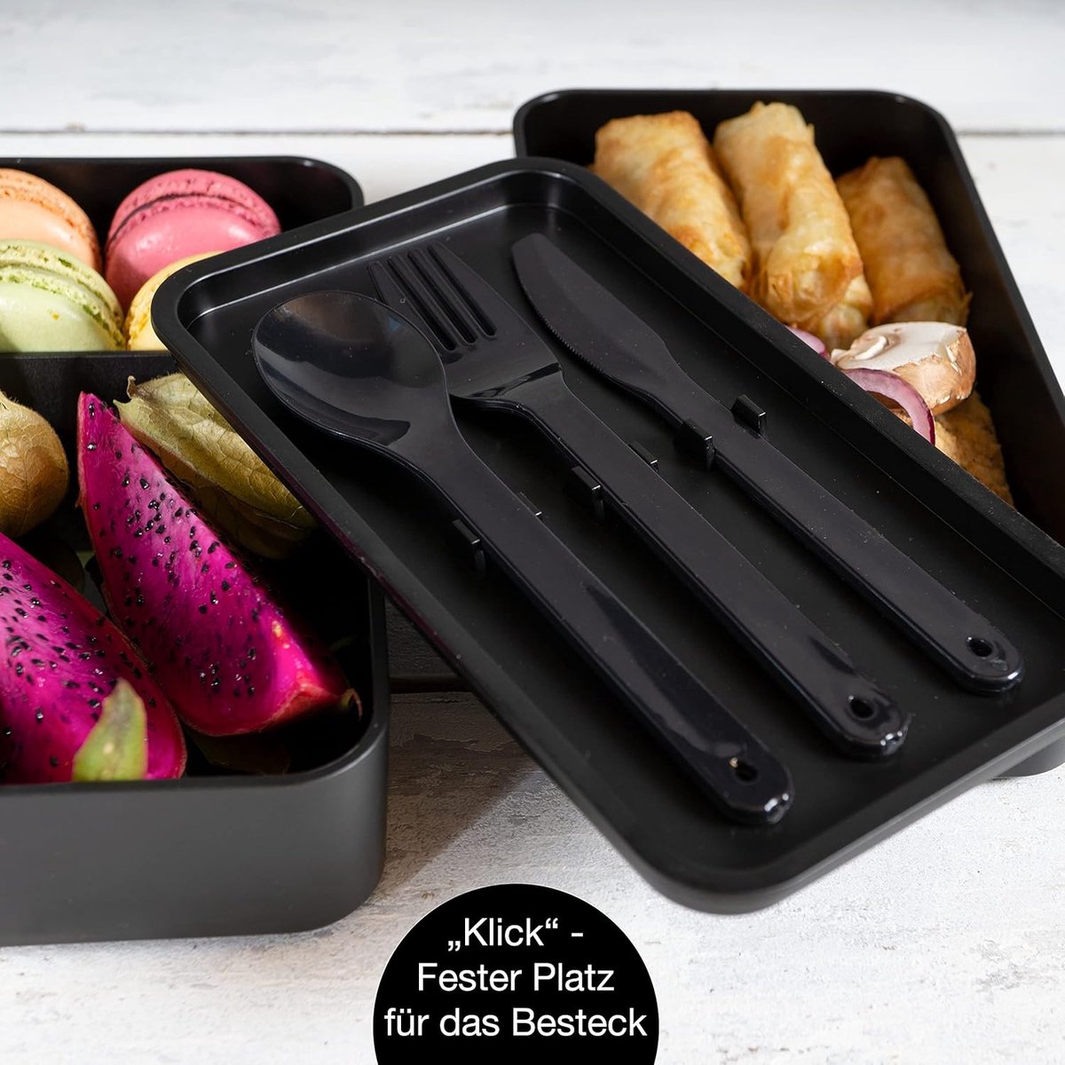 Japanese bento box, ideal lunch box for adults and children, compartmentalized lunch box, perfect for work, school, and baby on the go