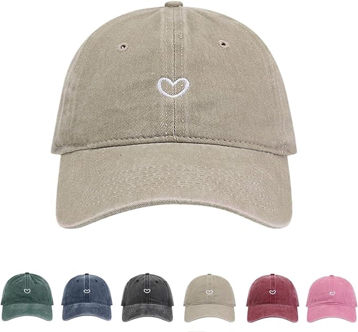 Ponytail Baseball Cap - Adjustable Women's Baseball Cap - Vintage Hat - Baseball Cap with Sun Protection - With Ponytail Hole - Suitable for Summer Sports
