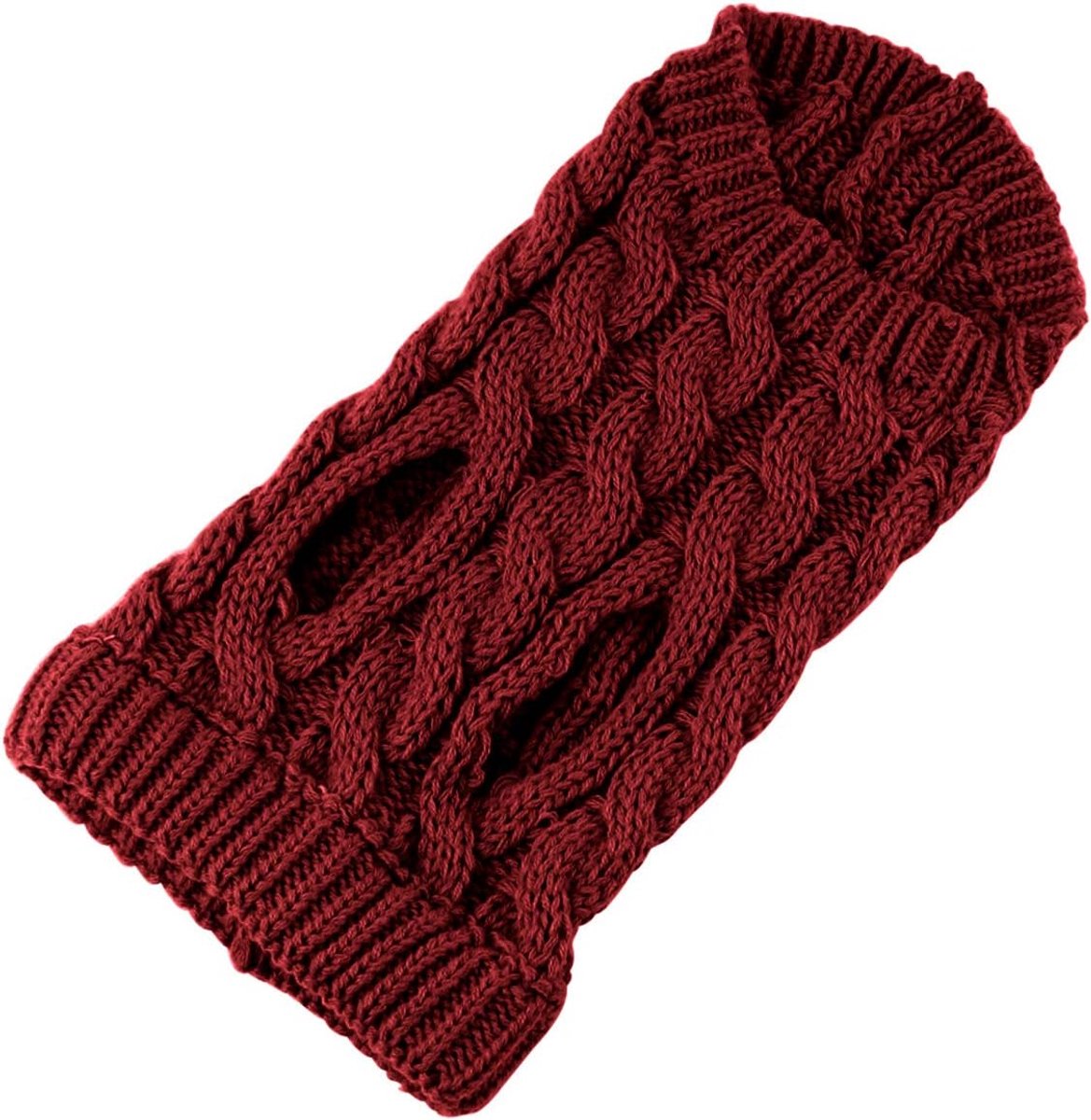 Dog Coat - Dog Sweater Vest - Warm Dog Coat - Winter Dog Sweater - Soft Knitted Wool Dog Clothes - Crochet Coat - Perfect for Small Dogs - Medium-Sized Dogs - Size XL - Red