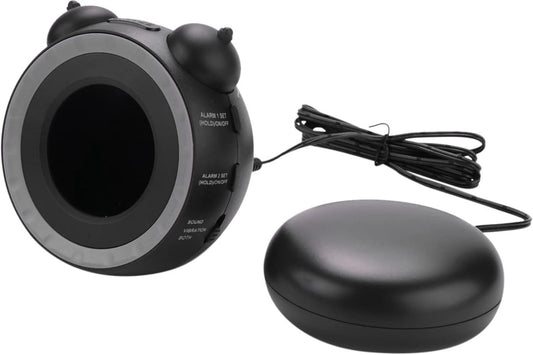 Wekker - digital alarm clock - digital alarm clocks - children's alarm clock - alarm clocks - children's alarm clock - Dual alarm clock - With bed vibrator - Vibrating alarm clock for deep sleepers or the hearing impaired - USB charging port