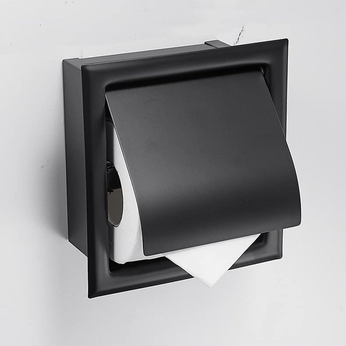 Toilet paper holder - Integrated toilet paper holder - Silver toilet paper holder - Toilet paper holder - Toilet paper holder - Stainless steel - For bathroom - Toilet paper holder
