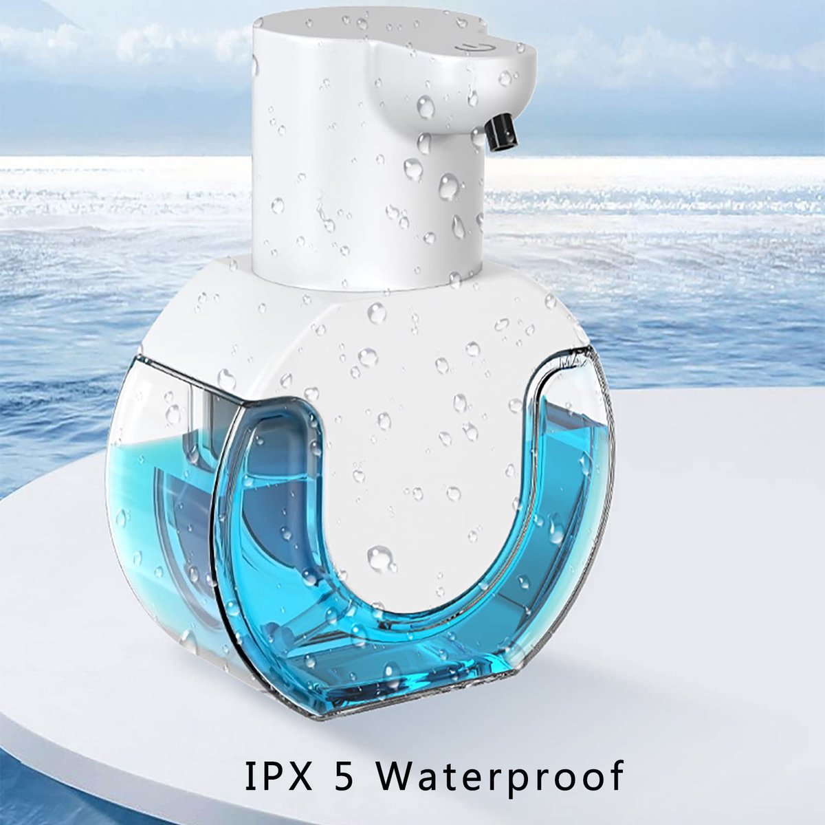 Automatic soap dispenser - 420 ml - USB rechargeable - Automatic foam dispenser - Foam technology - Infrared sensor - Suitable for bathroom, kitchen and office - Wit