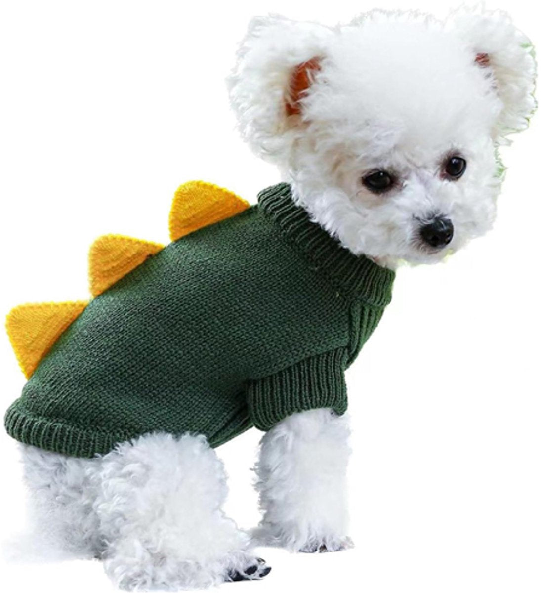 Dog Coat - Dog Sweater - Sweaters for Small Dogs - Dog Sweater - Cute Dinosaur Sweater - Soft and Comfortable Winter Clothes - Warm Knit Cat Sweater - Perfect for Christmas - Puppy Shirts - Christmas - Size XL