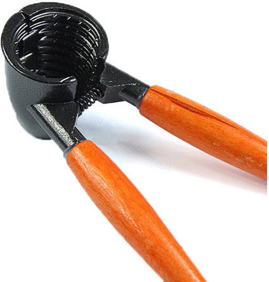 TR Goods - Steel nutcracker with wooden handle - Suitable for all nuts, including walnuts, hazelnuts and almonds