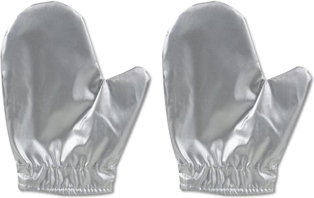 Steam ironing gloves, set of 4, flexible, steam-resistant, heat-resistant, waterproof, for garment steamers - Silver1