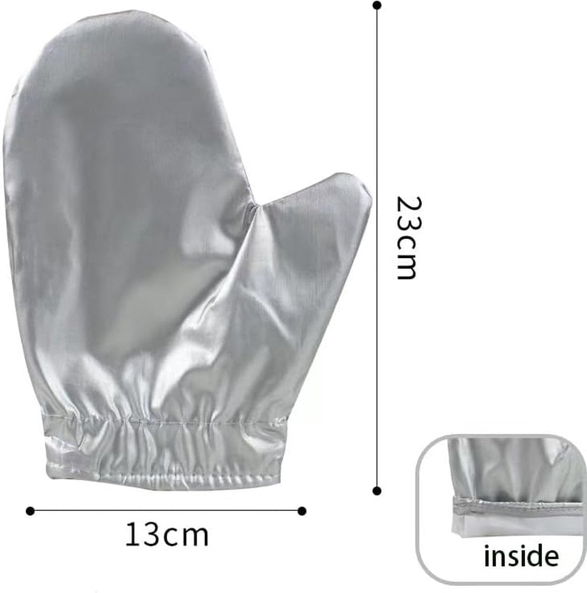 Steam ironing gloves, set of 4, flexible, steam-resistant, heat-resistant, waterproof, for garment steamers - Silver1
