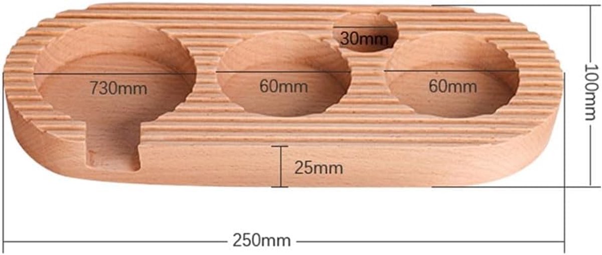 Espresso press holder -  Espresso press holder - 58mm wooden coffee press holder - Espresso tools for kitchens, cafes and restaurants