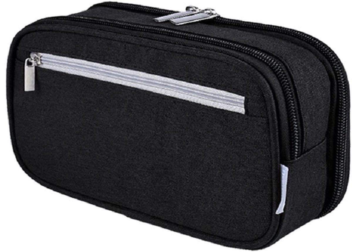 Large Capacity Pencil Case - School Pencil Case - Storage Case - Large Capacity Pencil Case for Boys and Girls - Student Office Supplies - Black