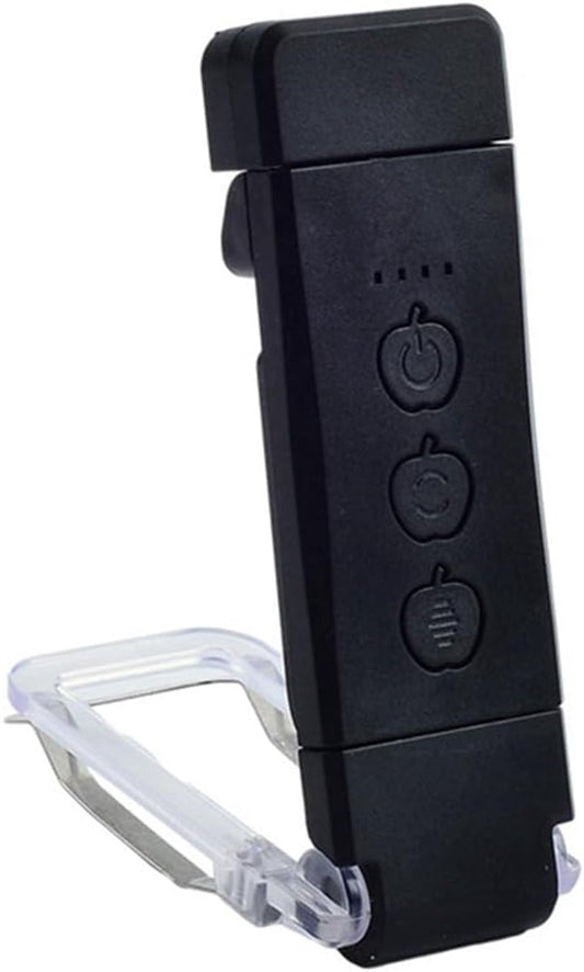 Boek Lamp - LED de Boek Lamp with Clamp - 3 Reading Light Modes - USB-C Rechargeable - Black