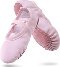 Women's Ballet Shoes – Ballet Shoes for Girls – Purple-Pink – Soft PU Leather Dance Shoes with Non-Slip Sole – Suitable for Ballet, Yoga & Home Use – For 10.5 UK Child