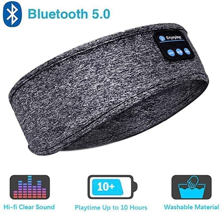 Bluetooth Sleep Headphones Headband with Eye Mask, One Size