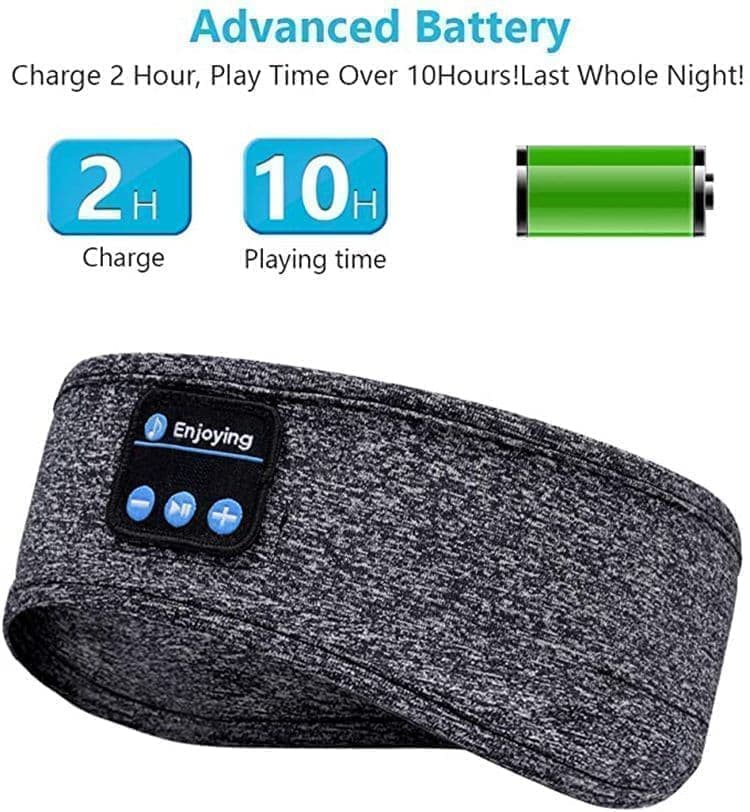 Bluetooth Sleep Headphones Headband with Eye Mask, One Size