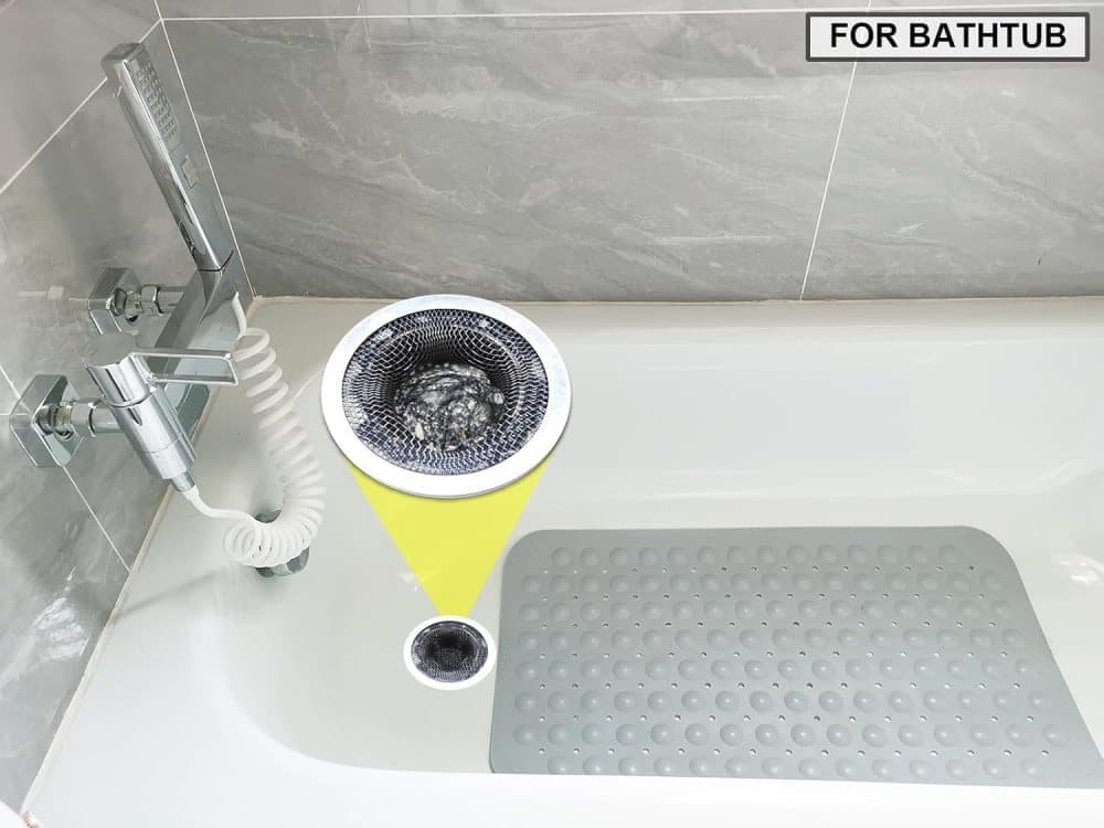 4-Pack Stainless Steel Sink Strainers, Compatible with Most Bathtubs and Showers, 3.5 inches