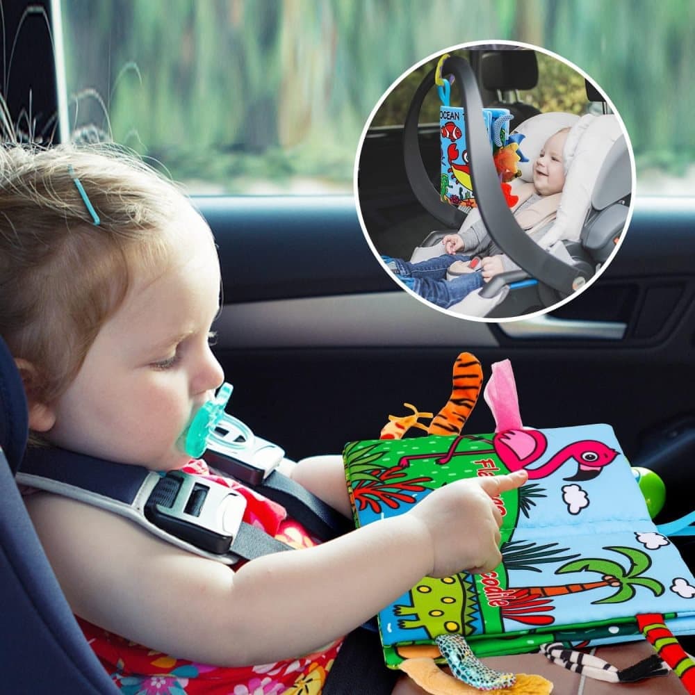 2-Pack Baby Cloth Book, Soft Learning and Sensory Activity Toy for Infants, 2 books