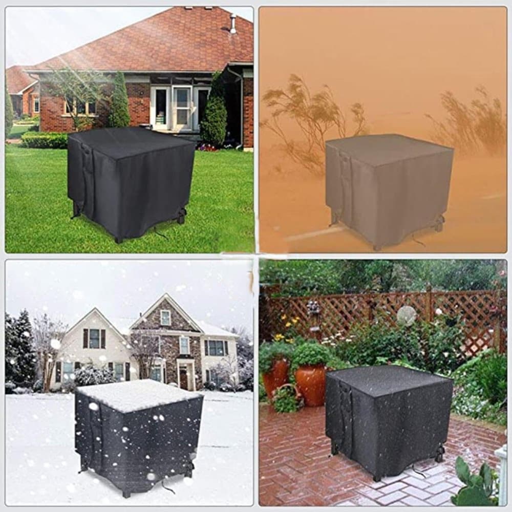 Waterproof 420D Oxford Furniture Cover for Outdoor Tables Chairs and Grill, UV and Dust Protection, 82 cm x 82 cm x 61 cm