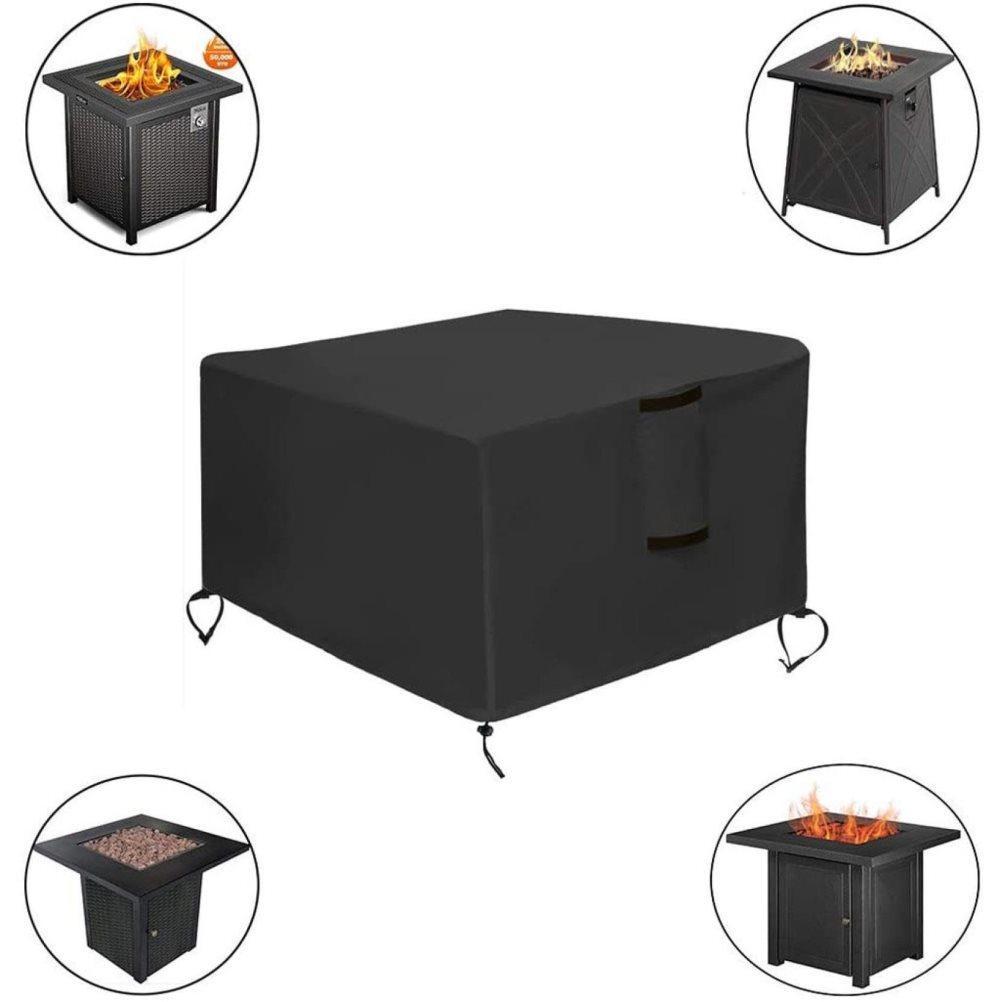 Waterproof 420D Oxford Furniture Cover for Outdoor Tables Chairs and Grill, UV and Dust Protection, 82 cm x 82 cm x 61 cm