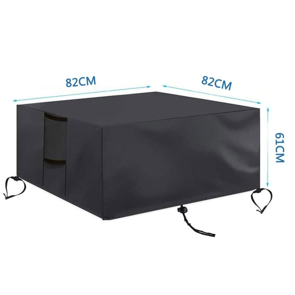 Waterproof 420D Oxford Furniture Cover for Outdoor Tables Chairs and Grill, UV and Dust Protection, 82 cm x 82 cm x 61 cm