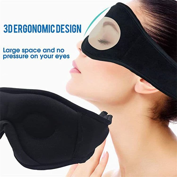 Bluetooth Sleep Headband with Eye Mask, Stereo Music for Sleeping and Relaxation, Pink