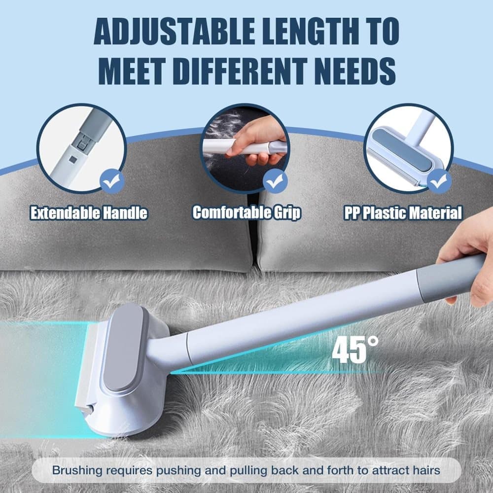 Pet Fur Remover 4-in-1, Multifunctional Brush for Dogs, Compatible with Furniture Car Sofa Clothes