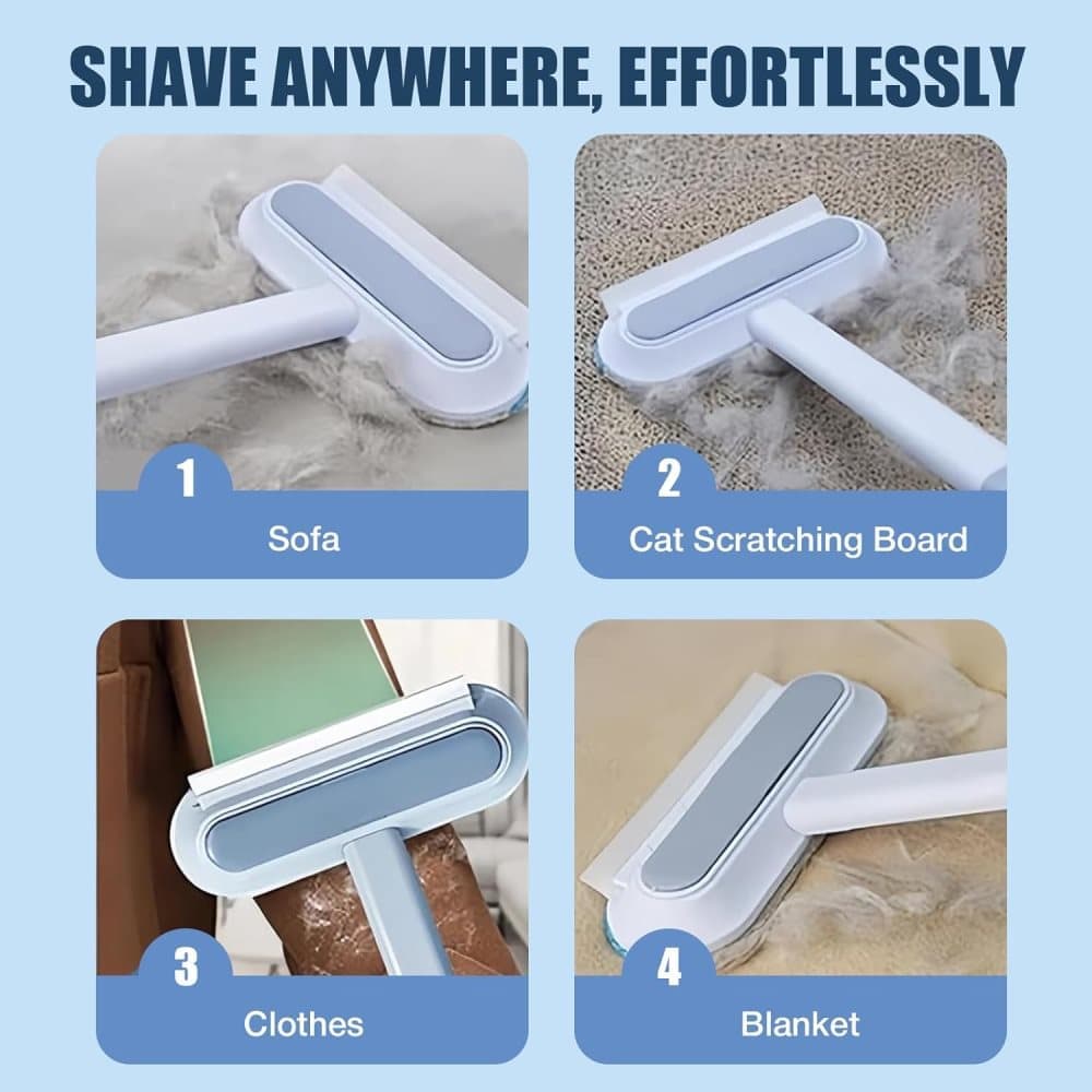Pet Fur Remover 4-in-1, Multifunctional Brush for Dogs, Compatible with Furniture Car Sofa Clothes