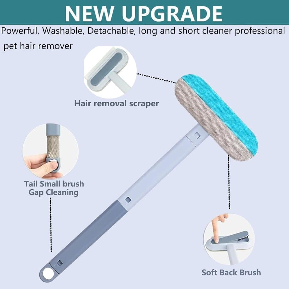 Pet Fur Remover 4-in-1, Multifunctional Brush for Dogs, Compatible with Furniture Car Sofa Clothes