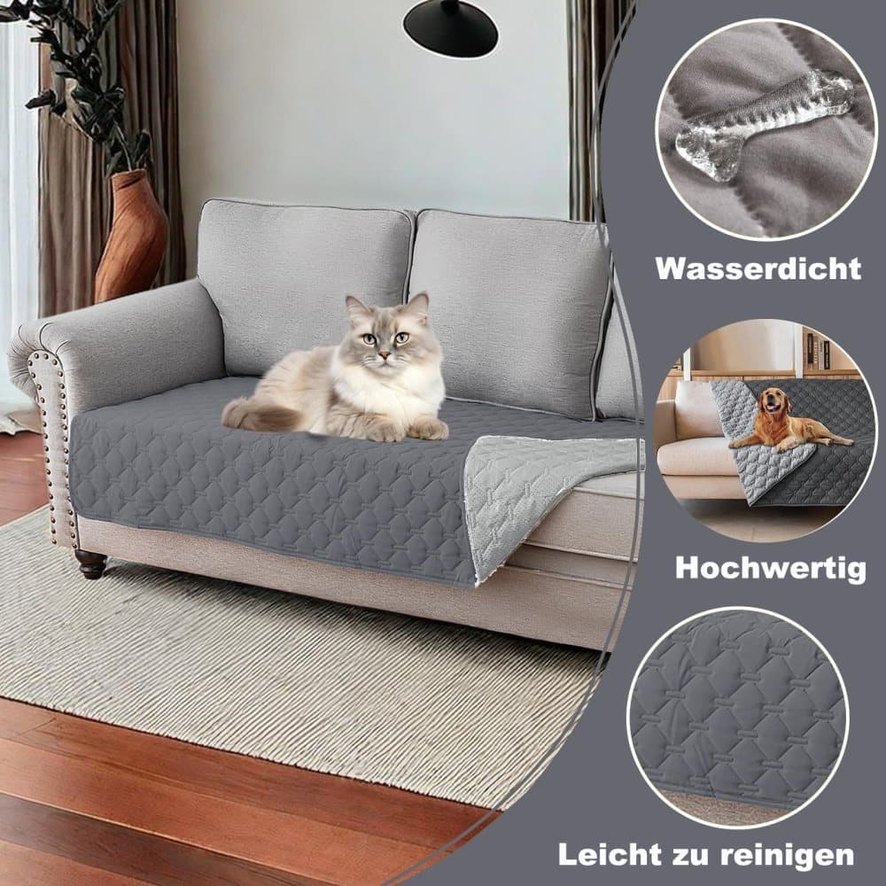 Waterproof Leakproof Double-Sided Dog Blanket Furniture Protector for Pets, 170x200cm
