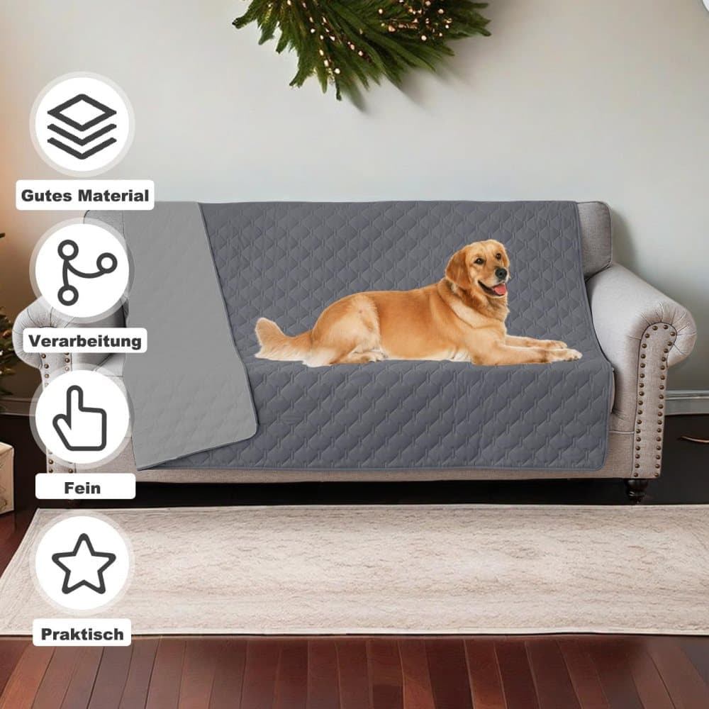 Waterproof Leakproof Double-Sided Dog Blanket Furniture Protector for Pets, 170x200cm