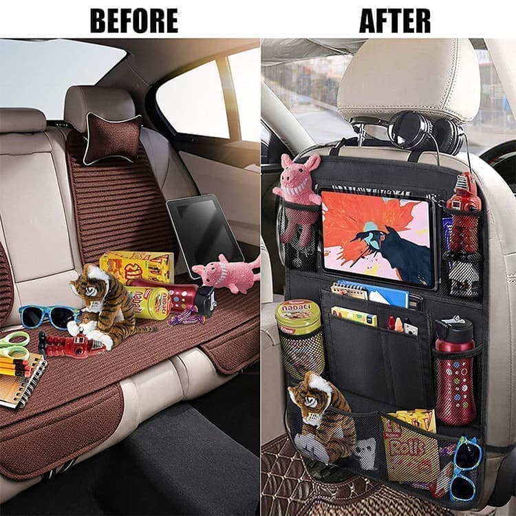 2-Pack Universal Car Back Seat Tablet Holder, 41×61cm, Compatible with All Brands