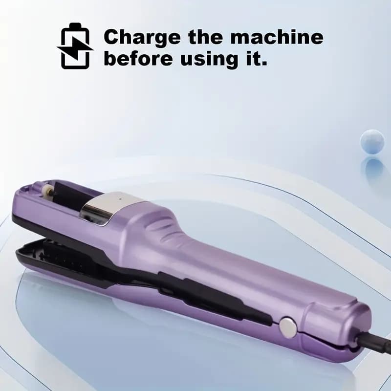 Portable Hair Split End Trimmer Rechargeable, Easy to Use for Travel, Protects Hair, New Model, Beige