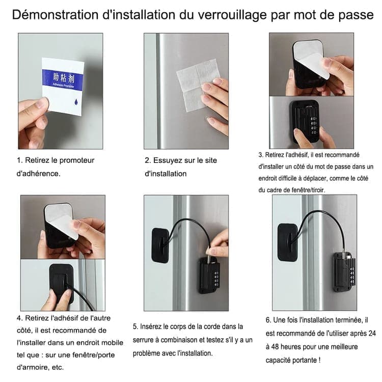 Childproof Safety Lock 2-Pack for Windows, with Code Lock