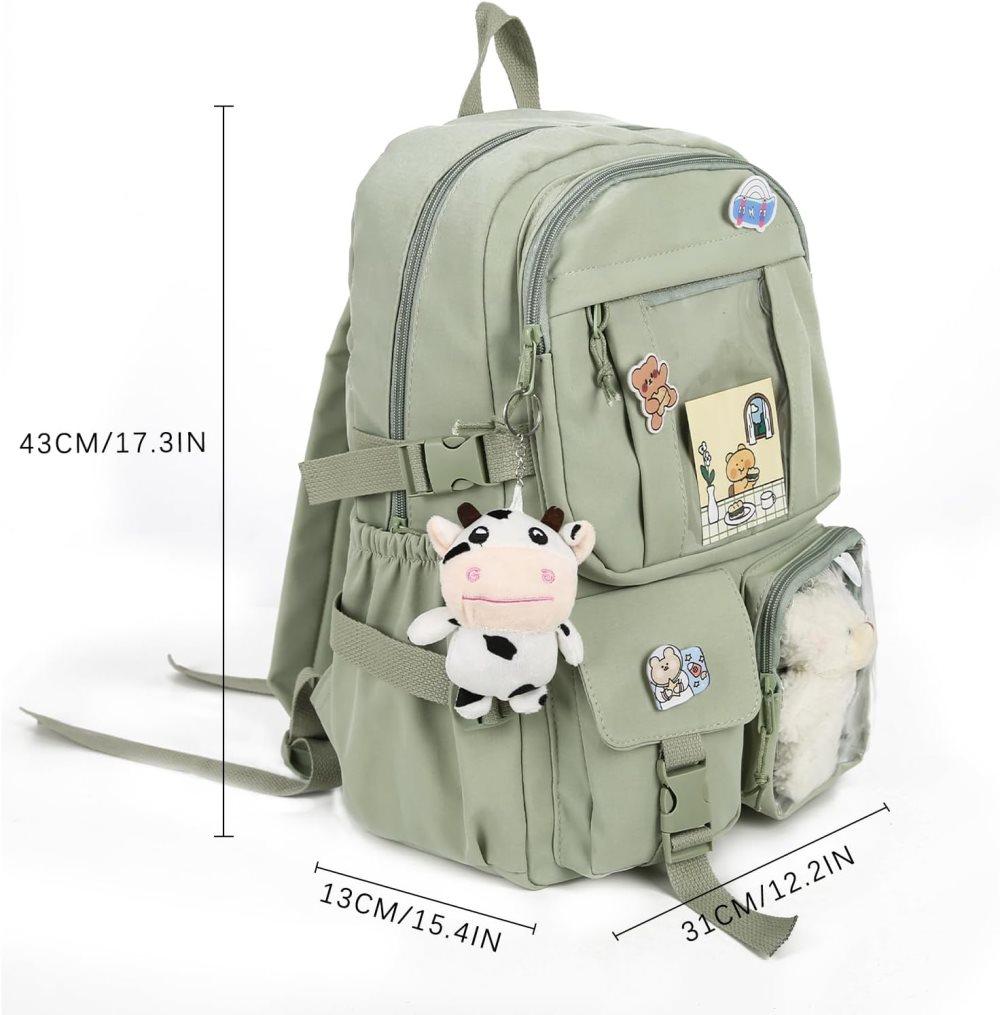 Kids Backpack with Accessories, 43x31 cm, Blue, for Children and Teens