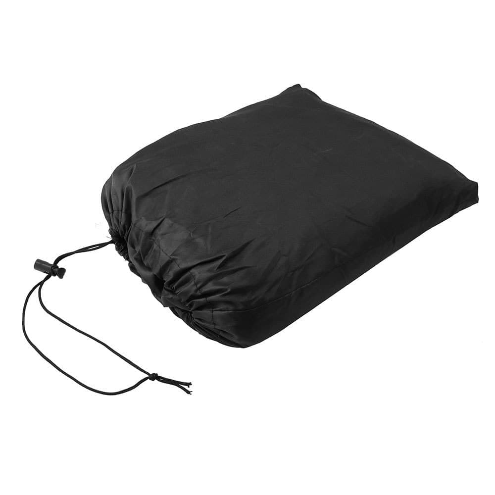 Waterproof Motorcycle and Moped Cover with Reflective Strips UV and Dust Resistant Black, 220x95x110cm