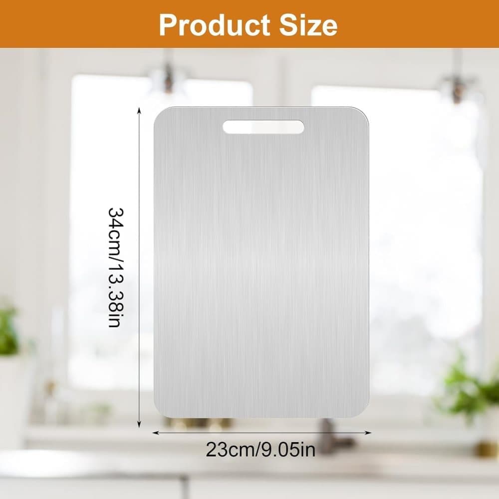 Titanium Double-Sided Cutting Board BPA-Free, 34x23 cm